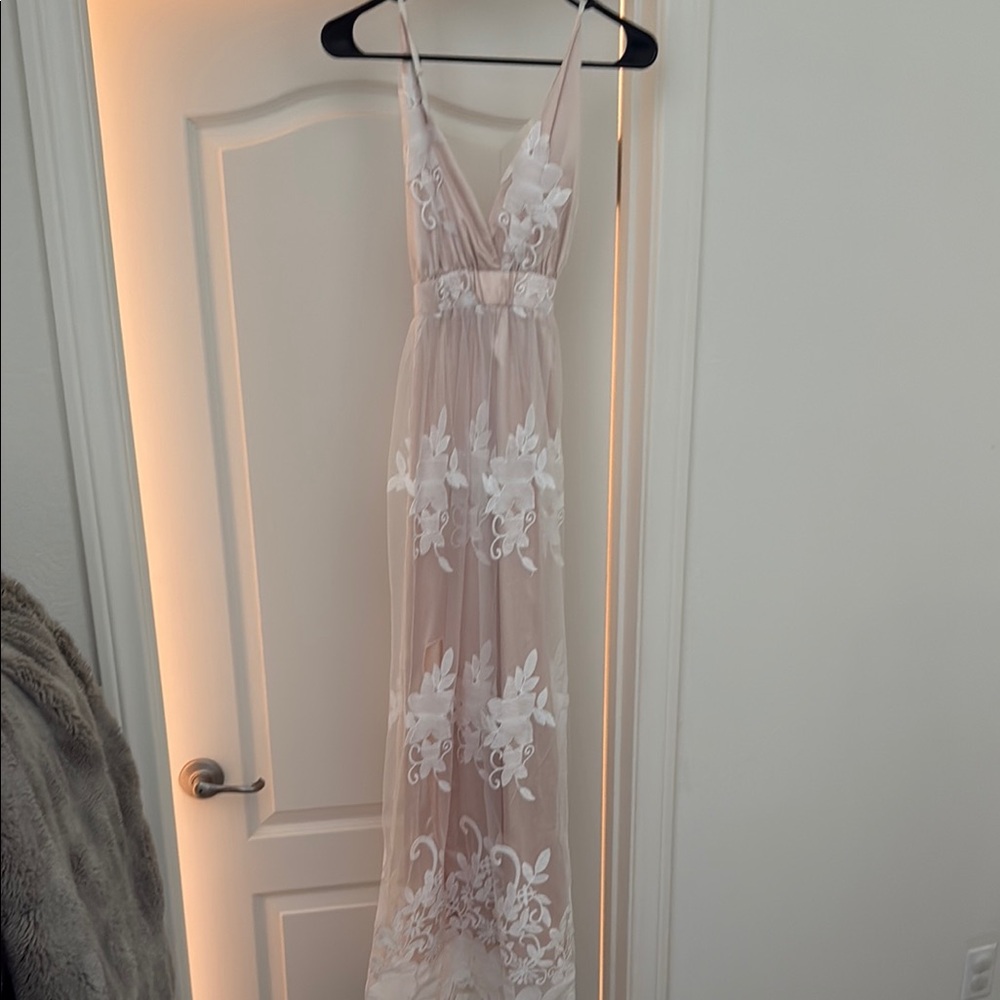 White Floral Maxi Dress